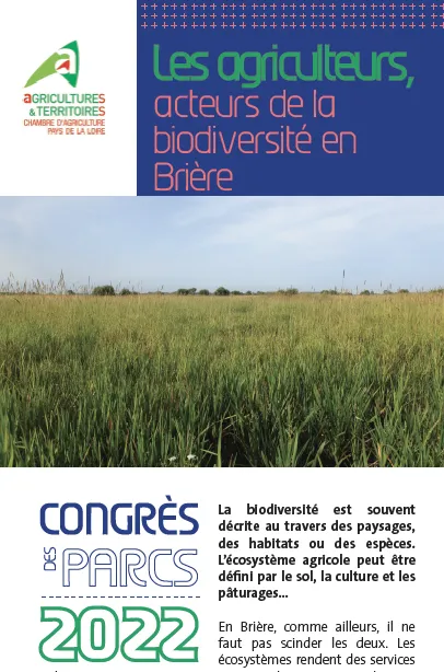 Chambre d'agriculture Pays de la Loire : les agriculteurs acteurs de la biodiversité en Brière