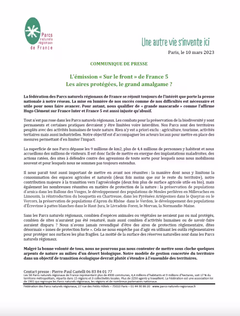 CP emission Sur le front
