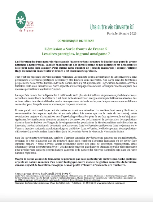 CP emission Sur le front