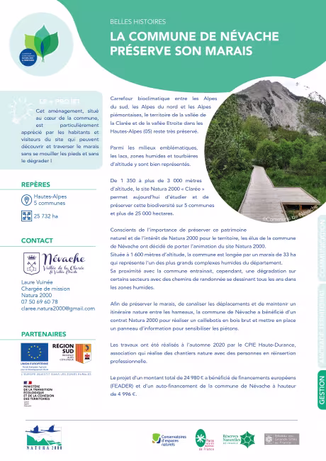 La commune de Névache préserve son marais