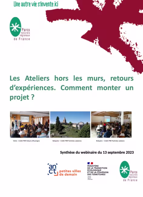 Visio-conférence - Ateliers hors les murs, retours d'expériences. Comment monter un projet ? 