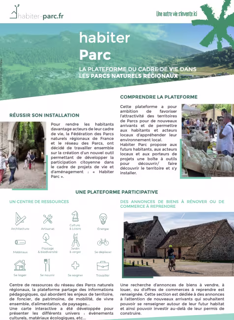 Visuel plaquette Habiter Parc