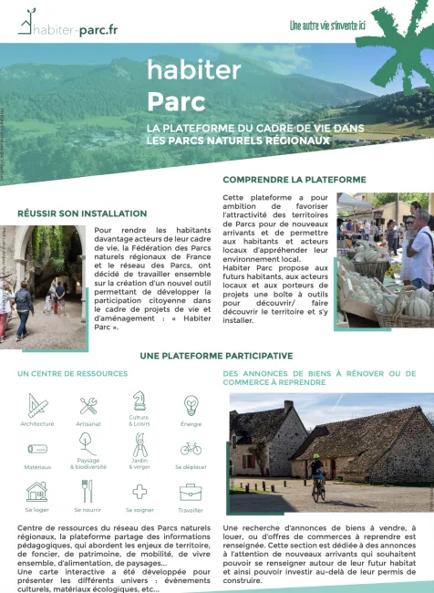 Visuel plaquette Habiter Parc