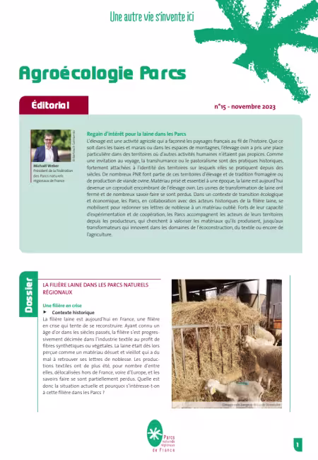 Lettre Agroecologie Parcs n°15 - Laine