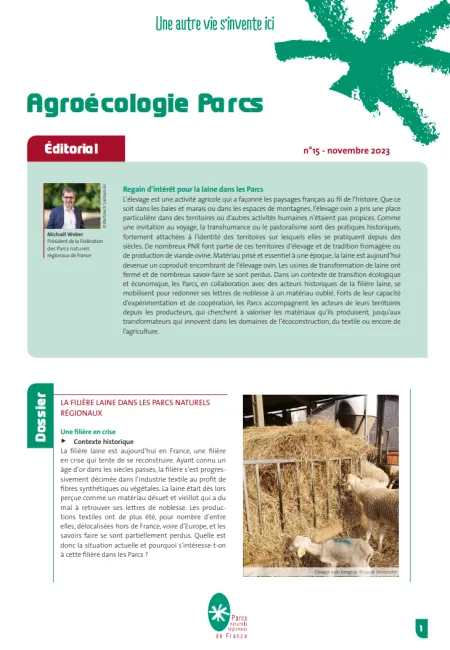 Lettre Agroecologie Parcs n°15 - Laine