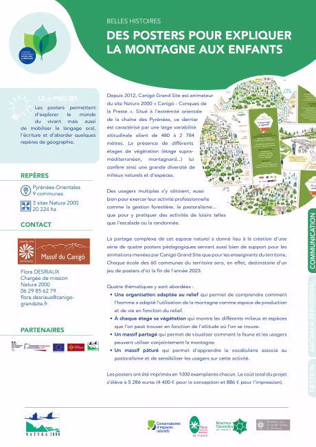Des posters pour expliquer la montagne aux enfants