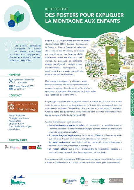 Des posters pour expliquer la montagne aux enfants
