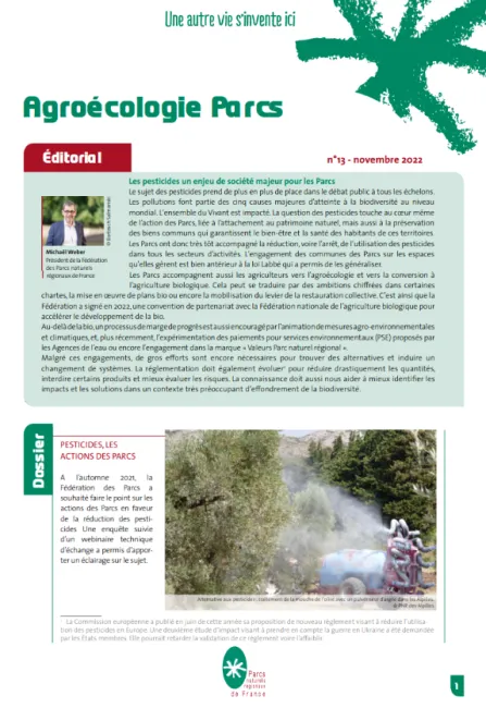 Lettre Agroecologie Parcs n°13 - Pesticides