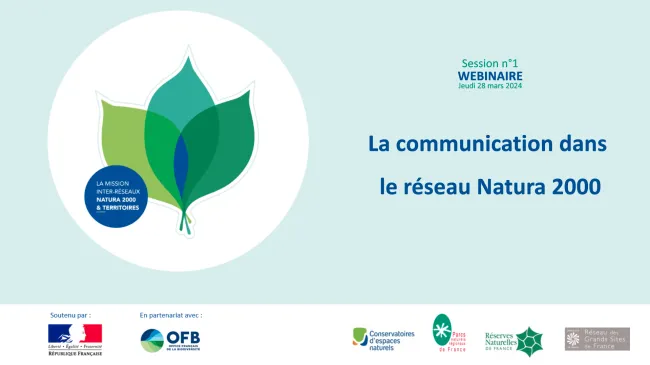 Support PPT - Webinaire : la communication dans le réseau Natura 2000