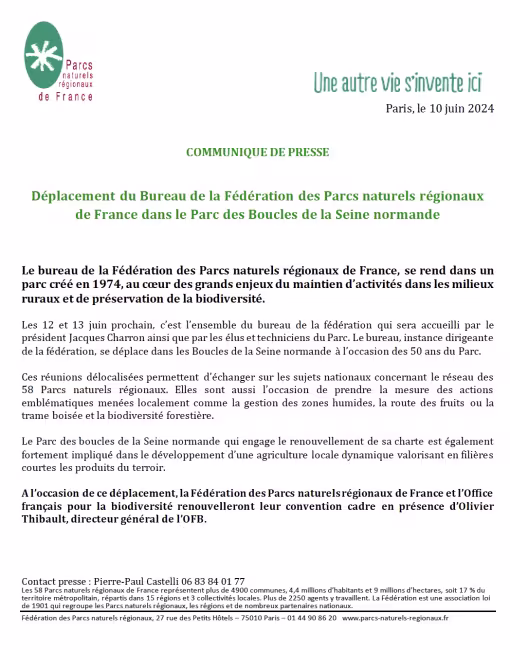 CP Déplacement bureau Boucles Seine Normande