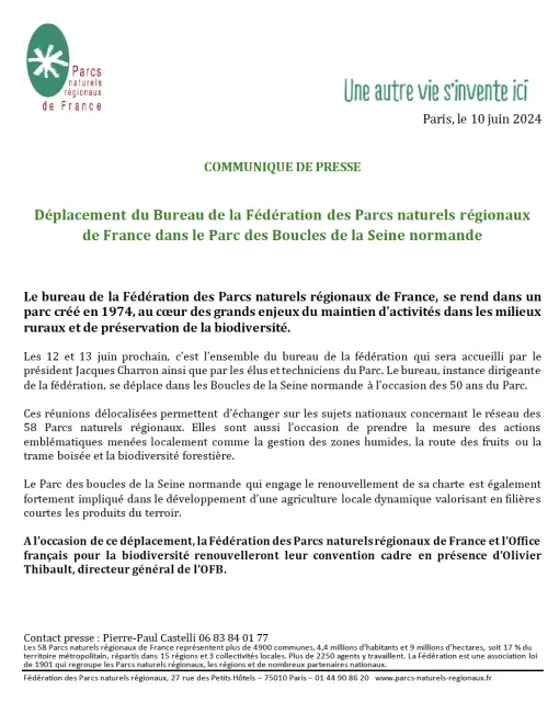 CP Déplacement bureau Boucles Seine Normande