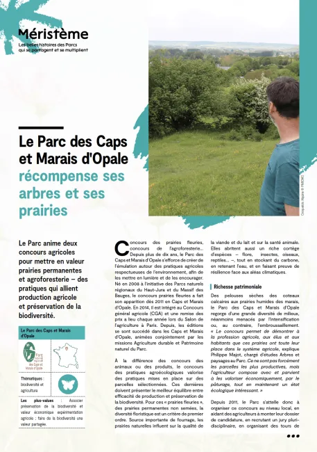 Le Parc des Caps et Marais d'Opale récompense ses arbres et ses prairies