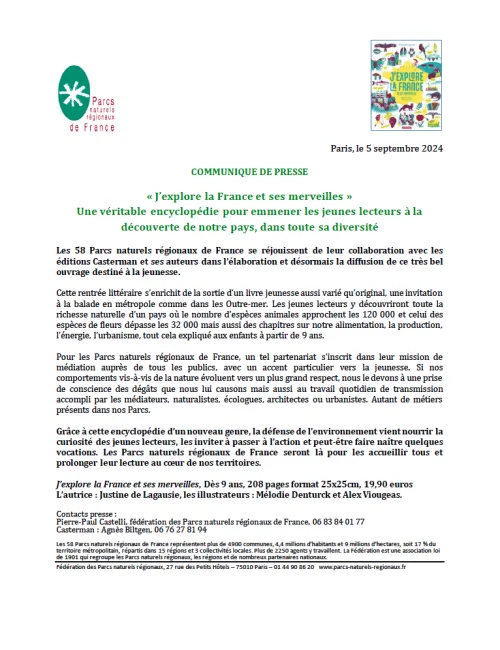 J'explore la France - CP - FPNRF