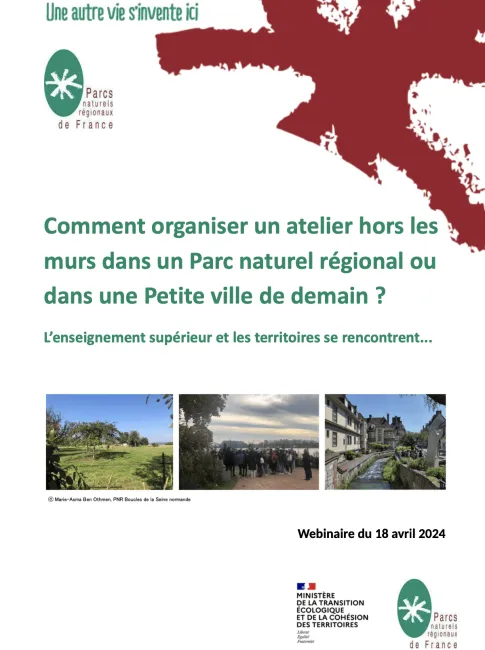 Visio-conference - Comment organiser un atelier hors les murs dans un Parc naturel régional ou dans une Petite ville de demain ?