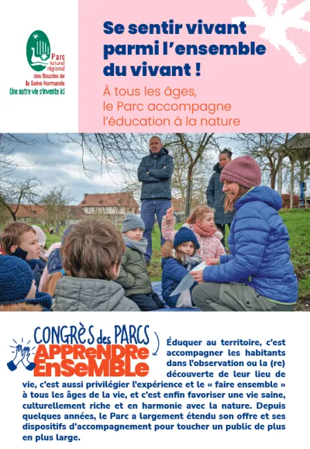 Boucles de la Seine Normande : Se sentir vivant parmi l’ensemble du vivant ! À tous les âges, le Parc accompagne l’éducation à la nature