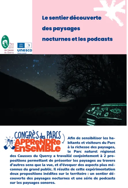 Causses du Quercy : le sentier découverte des paysages nocturnes et les podcasts