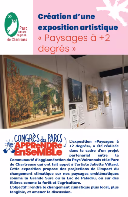 Chartreuse : création d’une exposition artistique « Paysages à +2 degrés »