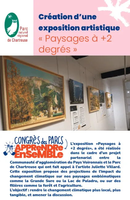 Chartreuse : création d’une exposition artistique « Paysages à +2 degrés »