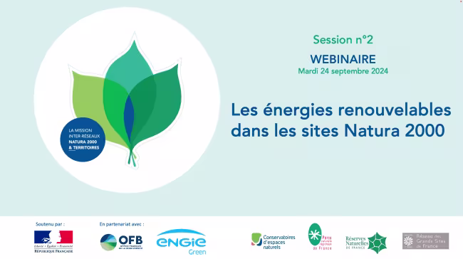 les ENRs dans les sites Natura 2000 - support webinaire