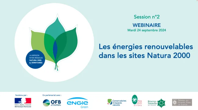 les ENRs dans les sites Natura 2000 - support webinaire
