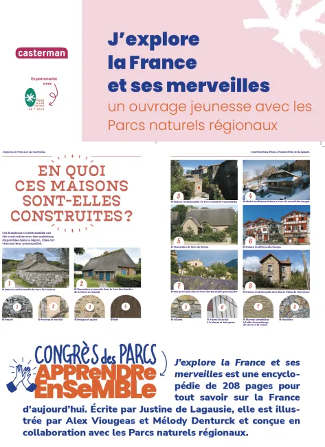 Casterman : J'explore la France et ses merveilles, un ouvrage jeunesse avec les Parcs naturels régionaux