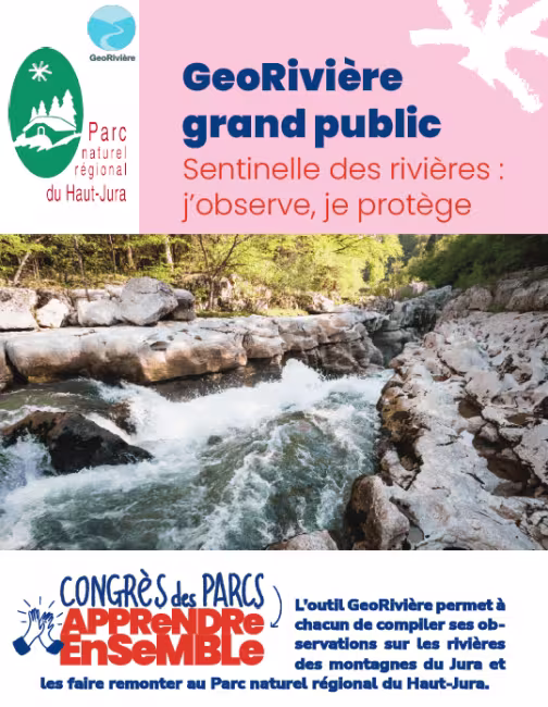 Haut Jura : GeoRivière grand public, sentinelle des rivières : j'observe, je protège