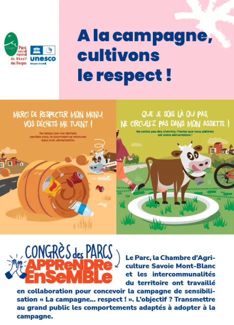Massif des Bauges : à la campagne, cultivons le respect !
