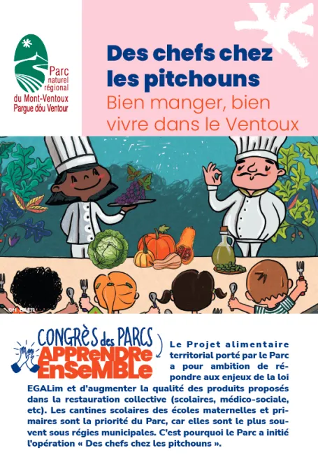Mont Ventoux : des chefs chez les pitchouns : bien manger, bien vivre dans le Ventoux