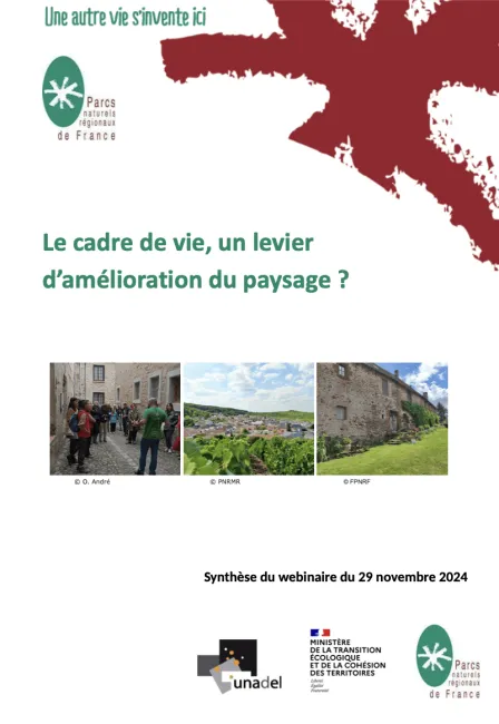 Synthèse webinaire Le cadre de vie, levier d'amélioration du paysage du 29 nov 2024