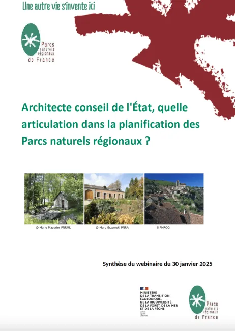 Synthèse webinaire Architecte conseil de l'État, quelle articulation dans la planification des Parcs naturels régionaux ?
