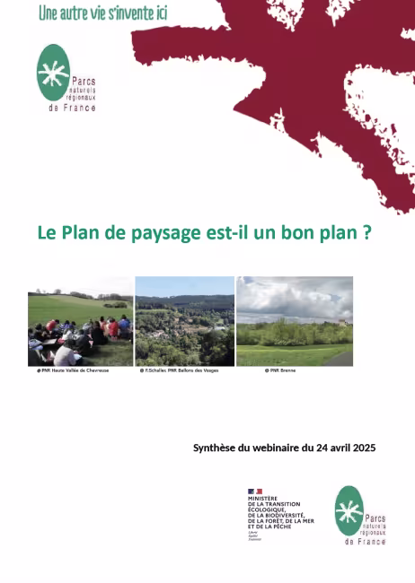 Synthèse webinaire du 24 avril 2025 : Le Plan de paysage est-il un bon plan ?