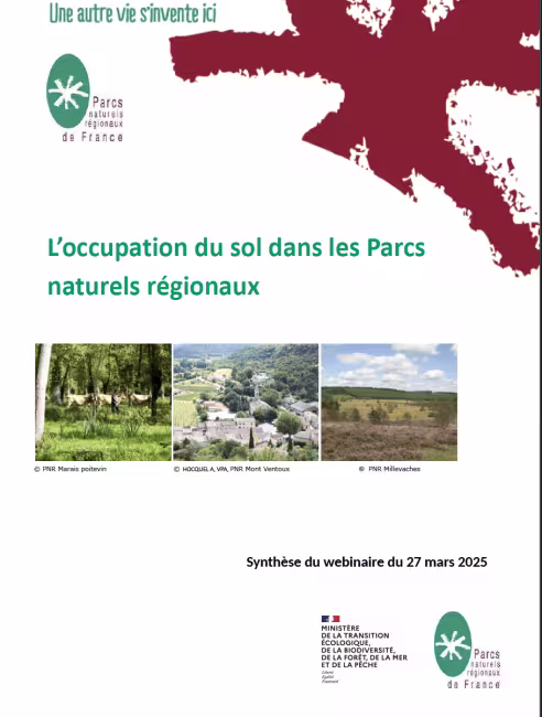 Synthèse webinaire du 27 mars 2025 L'occupation du sol dans les Parcs naturels régionaux