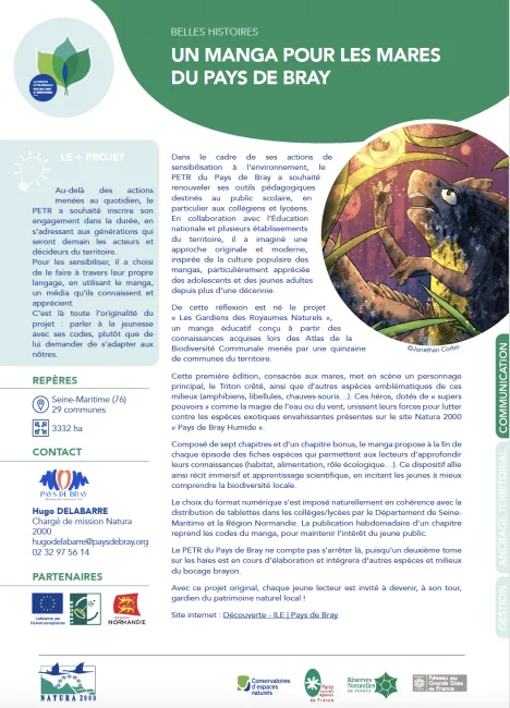 Un manga pour les mares du Pays de Bray