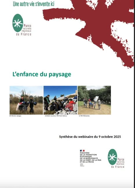 Synthèse webinaire L'enfance du paysage du 9 octobre 2025