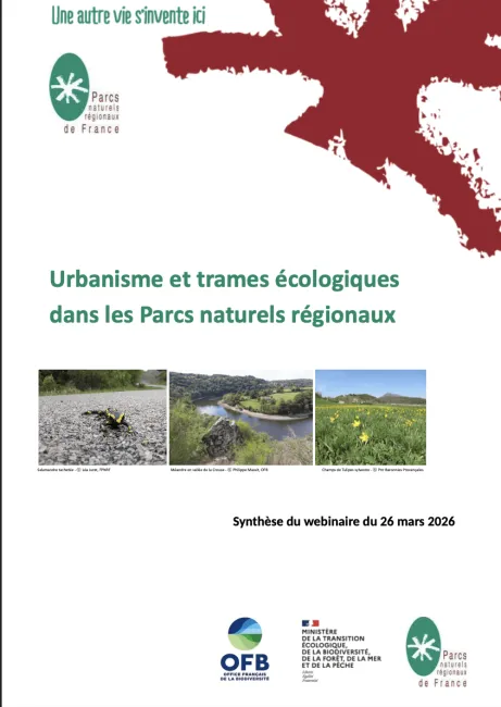 Photo synthèse du webinaire sur urbanisme et trames écologiques dans les Pnr du 26 mars 2026