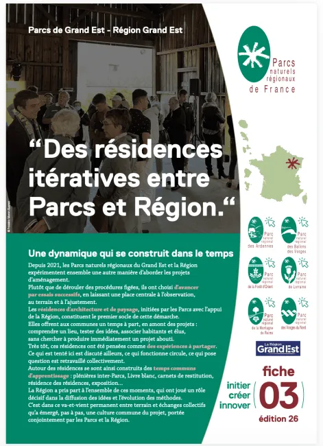 12 nuances de bâti #3 Des résidences itératives entre Parcs et Région