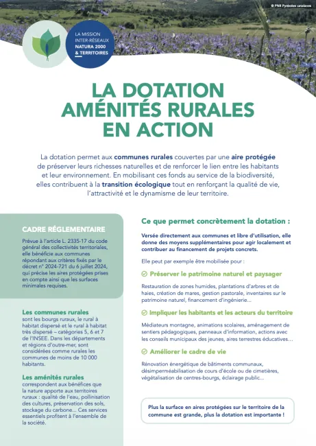 Dotation aménités rurales 2026