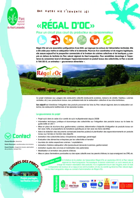 " Régal d'Oc ", pour un circuit plus court du producteur au consommateur (poster)