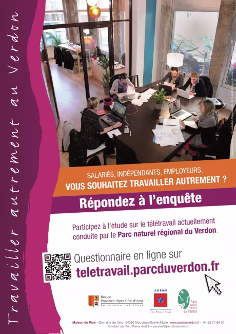Développer le télétravail dans le Parc du Verdon