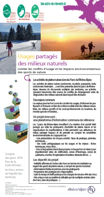 Usages partagés des milieux naturels