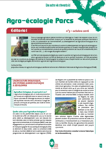 Agro-écologie Parcs n°3