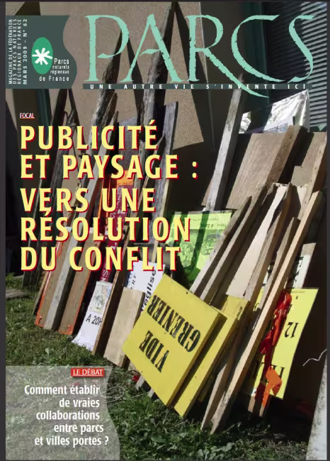 Revue Parcs n° 62. Publicité et paysage : vers une résoluion du conflit
