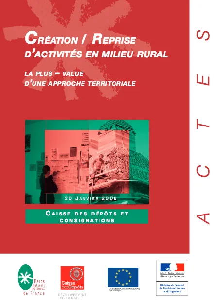 Création / reprise d'activités en milieu rural : les plus value d'une approche environnementale 