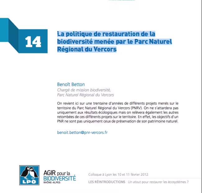 Resauration biodiversité