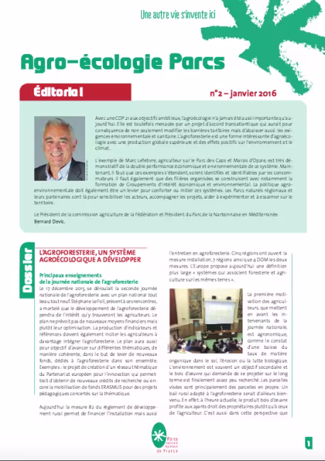 Agro-écologie Parcs n° 2