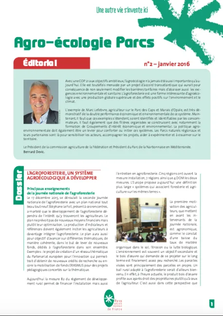 Agro-écologie Parcs n° 2