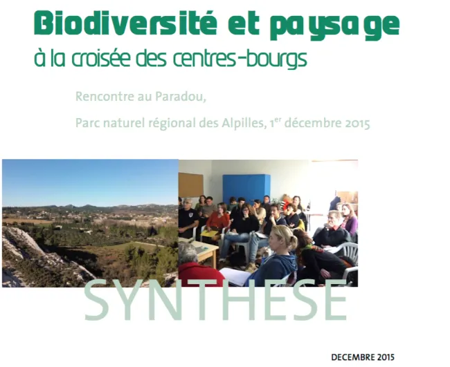 Biodiversité et paysage à la croisée des centres-bourgs