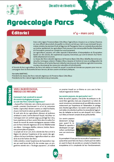 Lettre agroécologie Parcs n°4