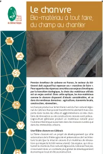 LE CHANVRE - BIO-MATERIAU À TOUT FAIRE, DU CHAMP AU CHANTIER