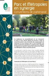 PARC ET MÉTROPOLES EN SYNERGIE - CONVENTIONS DE PARTENARIAT